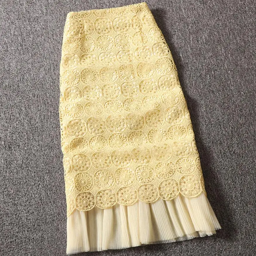 mesh skirt women summer fashion high waist lace package hip hollow out a-line patchwork skirt
mesh skirt women summer fashion high waist lace package hip hollow out a-line patchwork skirt