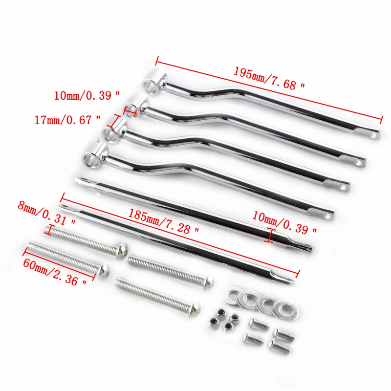 Motorcycle Saddle bag Support Bars Mounts Bracket For VT750 VT400 Shadow VT1100 VTX1800 1300 STEED VLX400 600 Magna VF250
Motorcycle Saddle bag Support Bars Mounts Bracket For VT750 VT400 Shadow VT1100 VTX1800 1300 STEED VLX400 600 Magna VF250