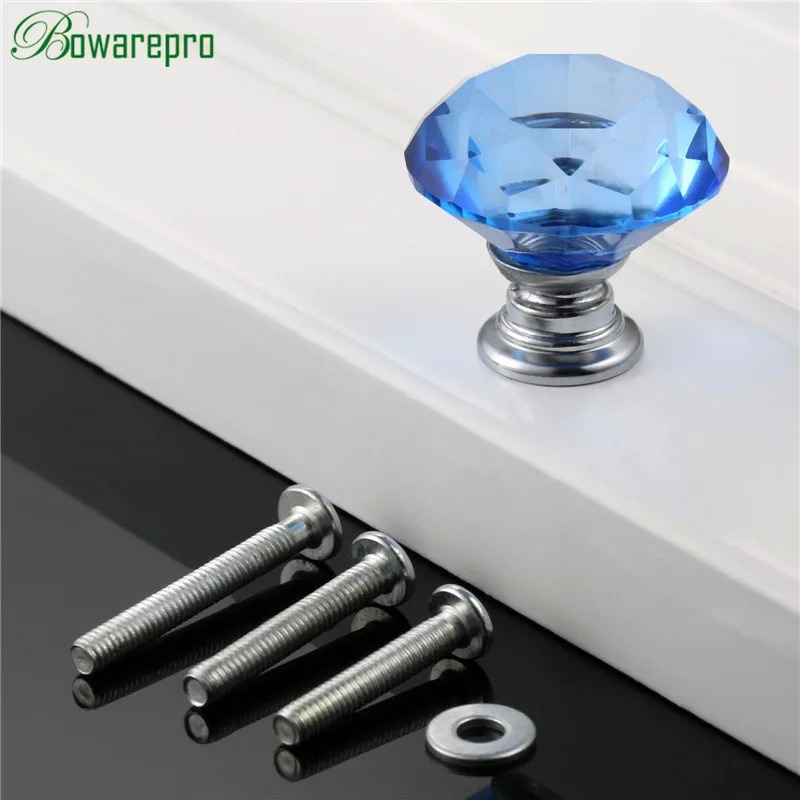 bowarepro Blue Diamond Crystal Glass knob Pull Handle dresser handle kitchen Handle Furniture Accessories+3Pcs Screws 22/25/30mm
bowarepro Blue Diamond Crystal Glass knob Pull Handle dresser handle kitchen Handle Furniture Accessories+3Pcs Screws 22/25/30mm