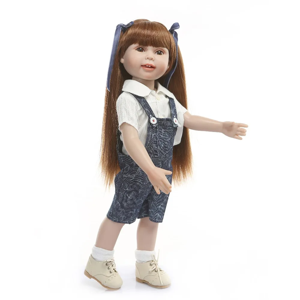 1pcs Cute vinyl girl Dolls jeans and white short-sleeved shirt For 18 inch Princess BJD doll children fashion DIY toys Photo Pro
1pcs Cute vinyl girl Dolls jeans and white short-sleeved shirt For 18 inch Princess BJD doll children fashion DIY toys Photo Pro