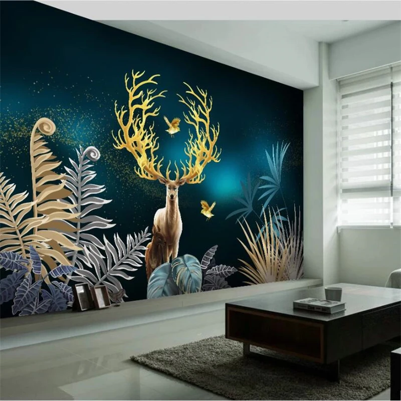 wellyu papel de parede European tropical plant leaves moose background wall custom large mural green wallpaper
wellyu papel de parede European tropical plant leaves moose background wall custom large mural green wallpaper