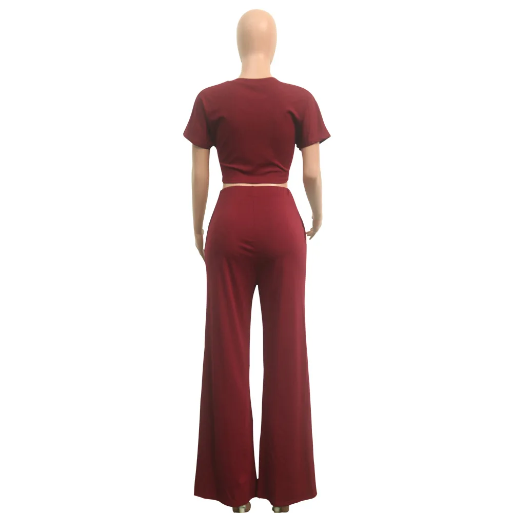 Tracksuits Women Two Piece Set 2018 Summer Street t-shirt Tops and Wide Leg Set Suits Casual 2pcs Outfits Loose Long Pants Set
Tracksuits Women Two Piece Set 2018 Summer Street t-shirt Tops and Wide Leg Set Suits Casual 2pcs Outfits Loose Long Pants Set