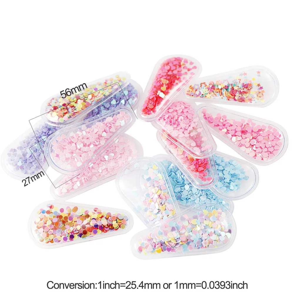 10PCS Transparent Sequin Quicksand Stickers Children Decals And DIY Hairpin Accessories Mobile Phone Shell Home Decoration
10PCS Transparent Sequin Quicksand Stickers Children Decals And DIY Hairpin Accessories Mobile Phone Shell Home Decoration