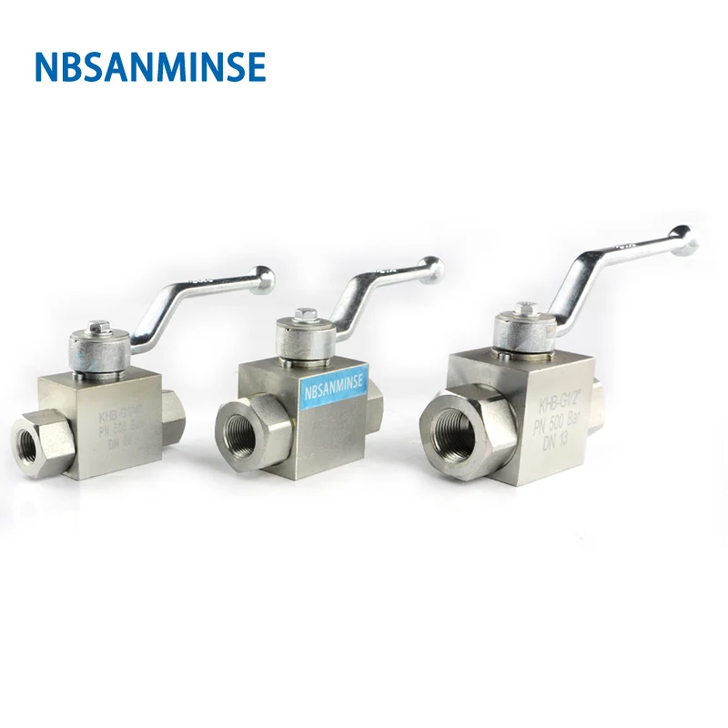 NBSANMINSE High Pressure Hydraulic Ball Valve KHB 1/8 1/4 3/8 1/2 Carbon Steel NPT G Manual Valve Engineer Industry On Off valve
NBSANMINSE High Pressure Hydraulic Ball Valve KHB 1/8 1/4 3/8 1/2 Carbon Steel NPT G Manual Valve Engineer Industry On Off valve