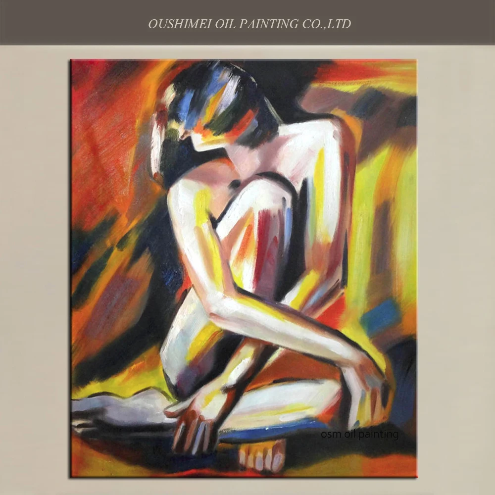 Hand Painted Modern Abstract Nude Portrait Oil Painting on Canvas Naked Woman Wall Artwork Canvas Paintings for Room Decoration
Hand Painted Modern Abstract Nude Portrait Oil Painting on Canvas Naked Woman Wall Artwork Canvas Paintings for Room Decoration