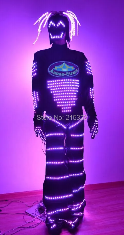 Светодиодный костюм робота iluminaed светящийся светодиодный|led robot|led robot suitrobot suit |