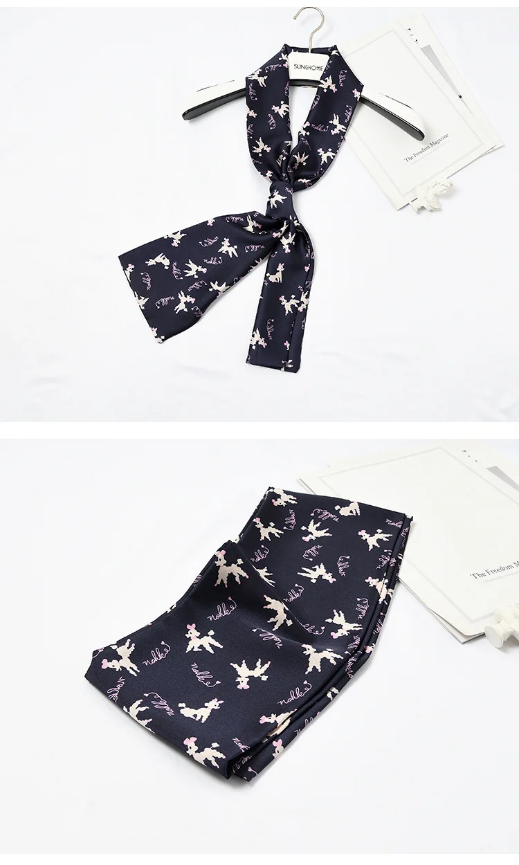 Yishine 2colors Women Multifunction Polyester Silk Scarf Cute Little Dogs Prints Satin Long Wraps Scarves Shawl for Girls
Yishine 2colors Women Multifunction Polyester Silk Scarf Cute Little Dogs Prints Satin Long Wraps Scarves Shawl for Girls