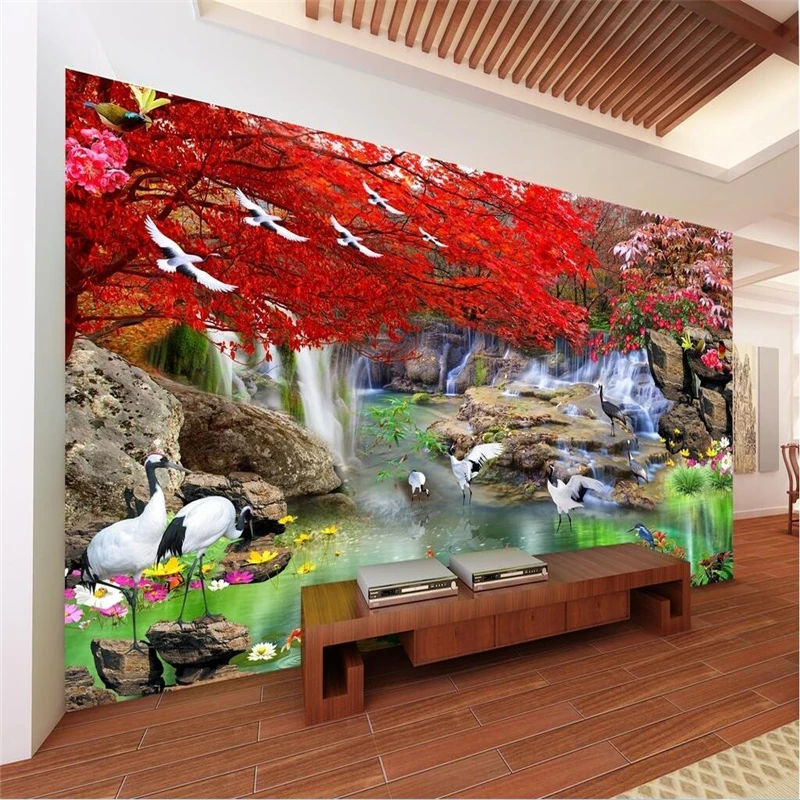 beibehang Wallpaper Custom Mural Wallpaper Flowing Water Fortune Living Room Bedroom TV Mangrove Waterfall Mural Background
beibehang Wallpaper Custom Mural Wallpaper Flowing Water Fortune Living Room Bedroom TV Mangrove Waterfall Mural Background