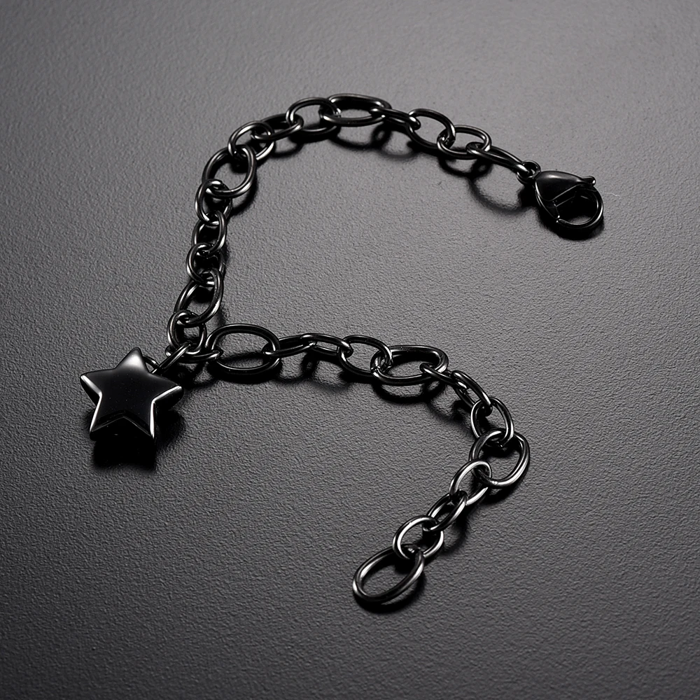 IJL0176 Hot Selling Steel/Gold... Stainless Steel Chain Bracelet Cremation Urn Bracelets Ashes Bracelet with Star Urn Pendant
IJL0176 Hot Selling Steel/Gold... Stainless Steel Chain Bracelet Cremation Urn Bracelets Ashes Bracelet with Star Urn Pendant