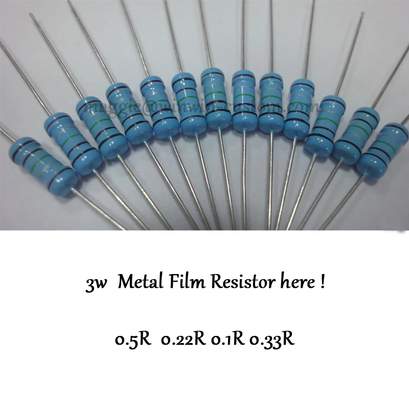 Free Shipping 100pcs 0.5R DIP Resistors Colored ring 3W 0.5ohm 1% Metal Film Resistor other value pls page
Free Shipping 100pcs 0.5R DIP Resistors Colored ring 3W 0.5ohm 1% Metal Film Resistor other value pls page