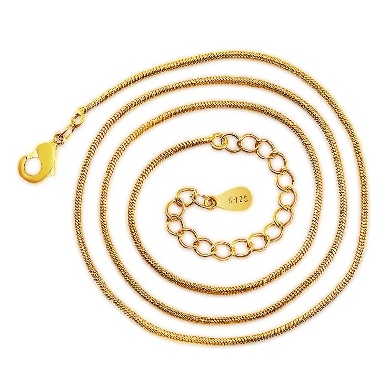 Серебро 925 пробы, Мода 24K, желтое золото, цепи змеи, ювелирные изделия, женское ожерелье, оптовая продажа, дешево
Серебро 925 пробы, Мода 24K, желтое золото, цепи змеи, ювелирные изделия, женское ожерелье, оптовая продажа, дешево