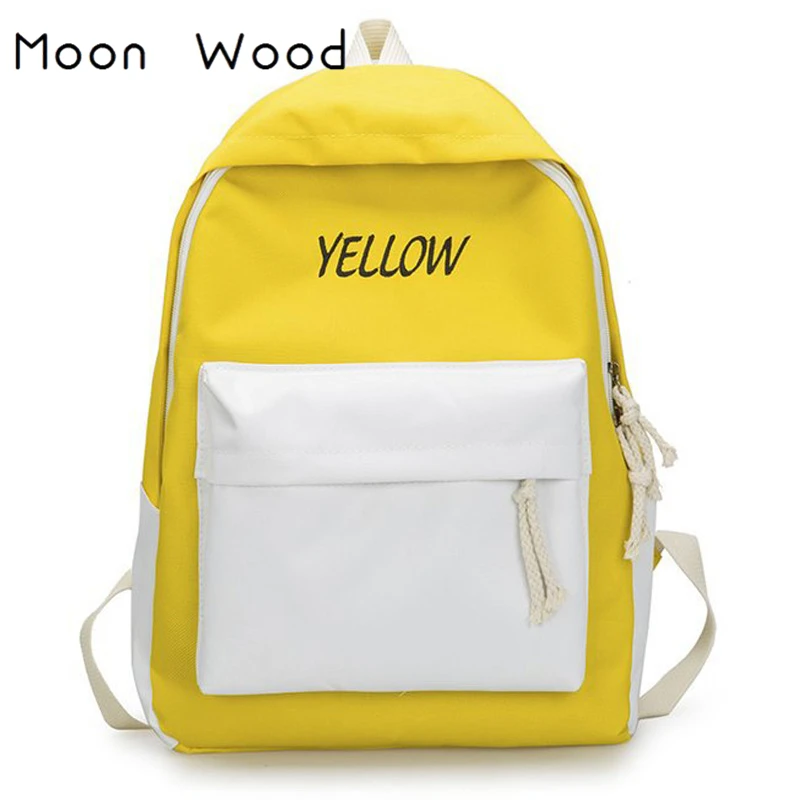 Moon Wood Embroidery Letters Patchwork Pink Yellow Backpack Students Laptop Backpack School Bags For Teenager Girls Bagpack 2019
Moon Wood Embroidery Letters Patchwork Pink Yellow Backpack Students Laptop Backpack School Bags For Teenager Girls Bagpack 2019