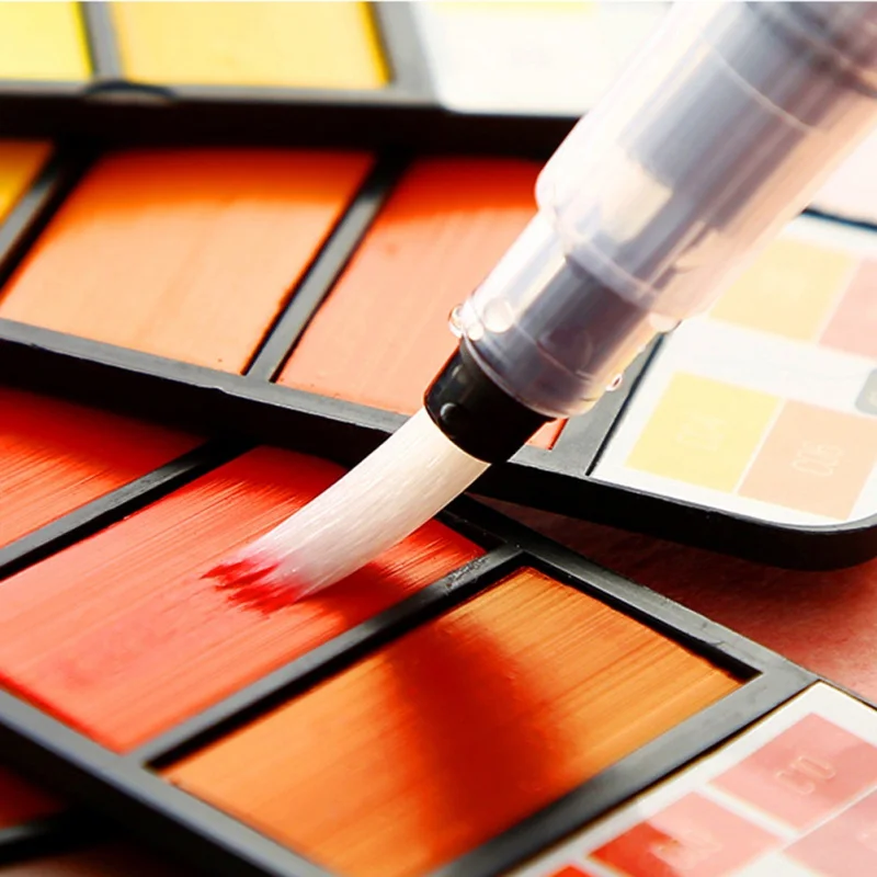 18/25/33/42 Colors Superior Portable Watercolor Paint Set With Water Brush Pen Foldable Travel Painting Pigment For Art Supplies
18/25/33/42 Colors Superior Portable Watercolor Paint Set With Water Brush Pen Foldable Travel Painting Pigment For Art Supplies