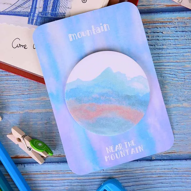 Watercolor Geometric Memo Pad Self-adhesive Memo Pad Sticky Notes School Supplies Bookmark Label 30 Pages
Watercolor Geometric Memo Pad Self-adhesive Memo Pad Sticky Notes School Supplies Bookmark Label 30 Pages