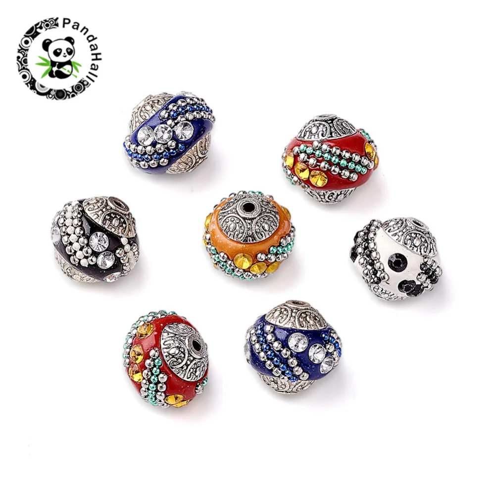 100pcs Handmade Indonesia Beads with Alloy Cores Round Mixed Color 15x15x15mm, Hole: 2mm
100pcs Handmade Indonesia Beads with Alloy Cores Round Mixed Color 15x15x15mm, Hole: 2mm
