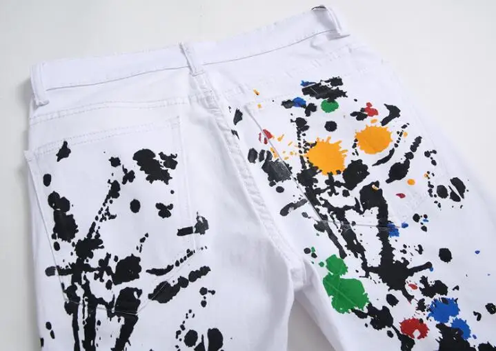 Thin cheap white printing jeans men biker jeans men trousers male denim pants masculino motorcycle fashion designer
Thin cheap white printing jeans men biker jeans men trousers male denim pants masculino motorcycle fashion designer