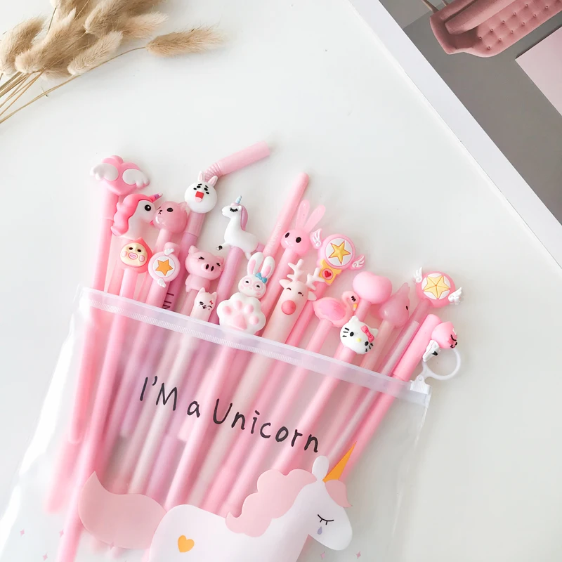 20pcs Set Gel Pens Colorful Design Pen Black Ink Kawaii Animal Unicorn Stationery Writing Supplies for School Student Gift Pens
20pcs Set Gel Pens Colorful Design Pen Black Ink Kawaii Animal Unicorn Stationery Writing Supplies for School Student Gift Pens