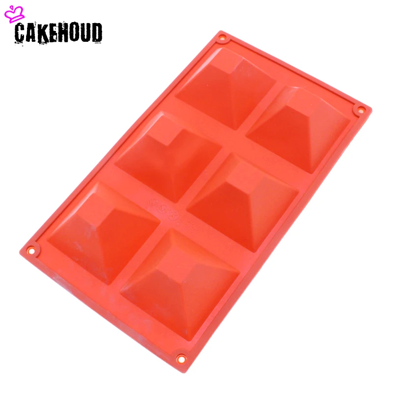 CAKEHOUD DIY Silicone 6 Cavity Pyramid Square Shape Cake Mold Baking Tools for Pans Dessert Decorators Shell Mousse Chocolate
CAKEHOUD DIY Silicone 6 Cavity Pyramid Square Shape Cake Mold Baking Tools for Pans Dessert Decorators Shell Mousse Chocolate