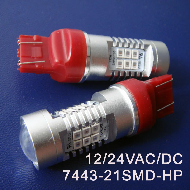 

High quality 12/24VAC/DC 10W T20 7443 W21/5W Led Bulbs,Car Led Brake Light Auto Parking Lamp,StopLight free shipping 10pcs/lot