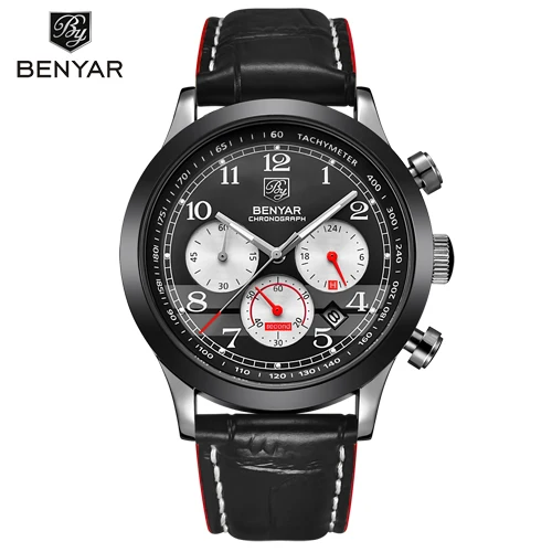 BENYAR Brand Luxury Chronograph Sport Watch Mens Fashion Waterproof Military Quartz Wrist Watch Date Clock Man Relogio Masculino
BENYAR Brand Luxury Chronograph Sport Watch Mens Fashion Waterproof Military Quartz Wrist Watch Date Clock Man Relogio Masculino