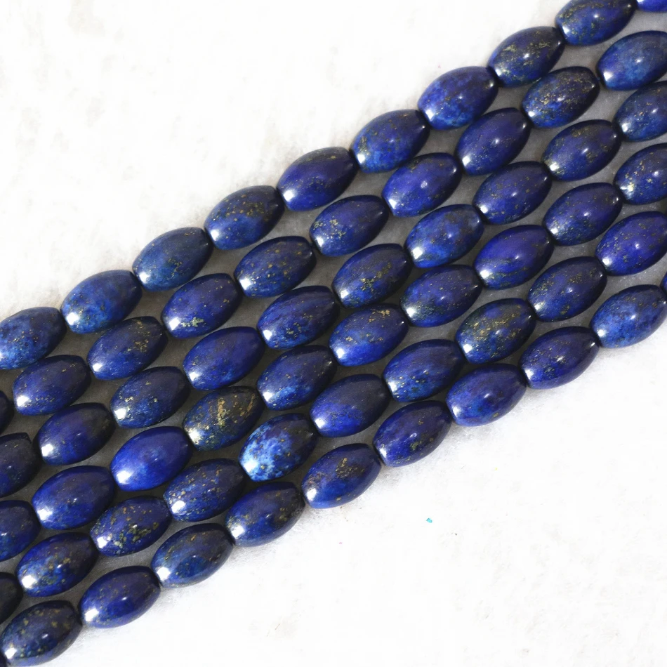 Lapis lazuli natural stone 8*12mm newly rice loose beads diy fashion Jewelry making 15"B602
Lapis lazuli natural stone 8*12mm newly rice loose beads diy fashion Jewelry making 15"B602
