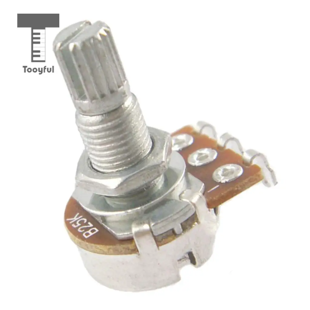 Tooyful 10Pcs Push/Pull Guitar Pot B25K 18mm Long Split Shaft Potentiometer for Bass
Tooyful 10Pcs Push/Pull Guitar Pot B25K 18mm Long Split Shaft Potentiometer for Bass