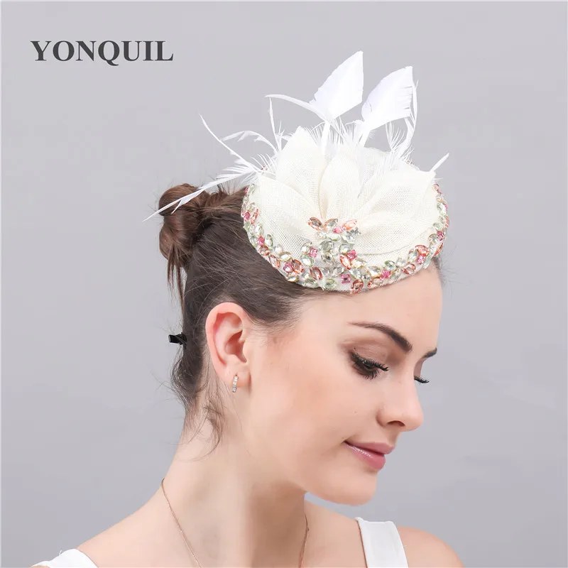 Wedding Hair Fascinators Hats With Rhinestone For Women Headpiece Occasion Elegant Female Chapeau Church Hair Clips Accessories
Wedding Hair Fascinators Hats With Rhinestone For Women Headpiece Occasion Elegant Female Chapeau Church Hair Clips Accessories