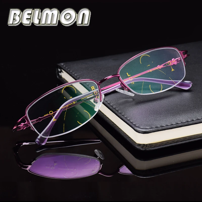 Reading Glasses Women Multi-Focal Progressive Eyeglasses Presbyopic Ladies Female Eyewear +1.0+1.25+1.50+1.75+2.00 RS284
Reading Glasses Women Multi-Focal Progressive Eyeglasses Presbyopic Ladies Female Eyewear +1.0+1.25+1.50+1.75+2.00 RS284