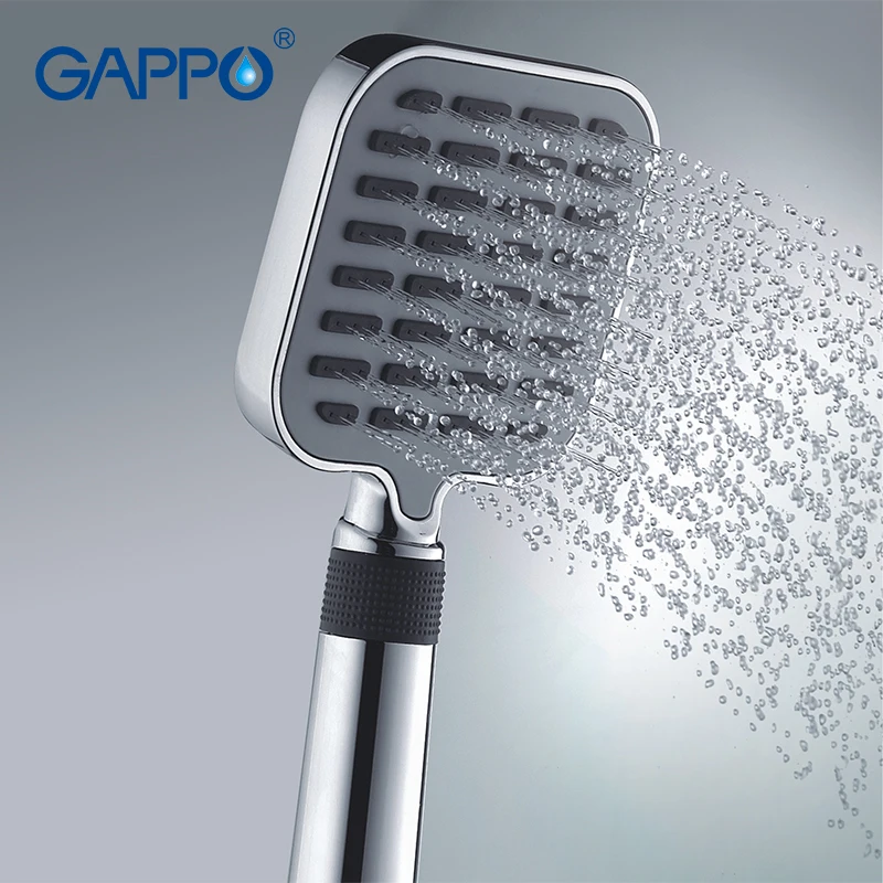 Gappo 1Pc Top Quality Three Ways Square hand shower heads bathroom accessories ABS in chrome Plated water saving shower headGA08
Gappo 1Pc Top Quality Three Ways Square hand shower heads bathroom accessories ABS in chrome Plated water saving shower headGA08