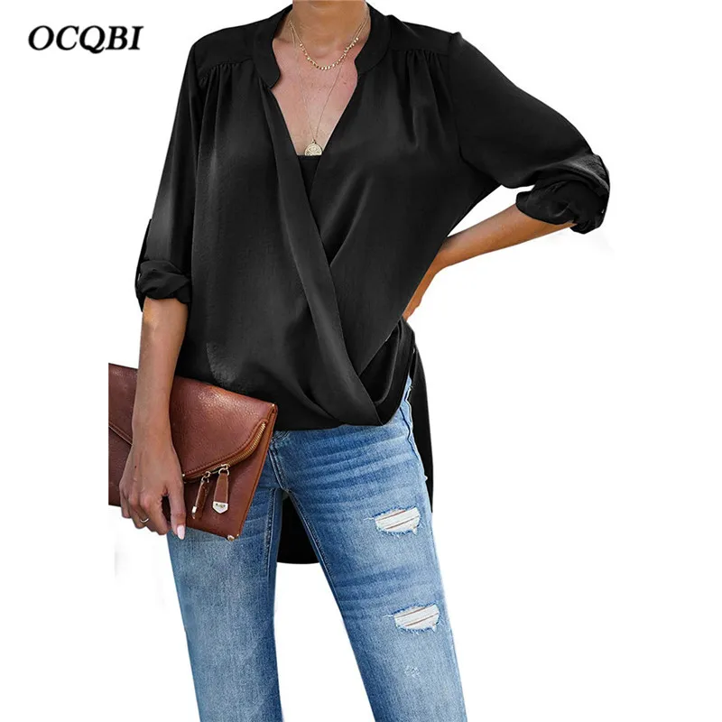 2019 Women Blouses Casual Korean Fashion Clothing Chiffon Sexy Vintage Plus Size OL Women Long Sleeve Shirts
2019 Women Blouses Casual Korean Fashion Clothing Chiffon Sexy Vintage Plus Size OL Women Long Sleeve Shirts