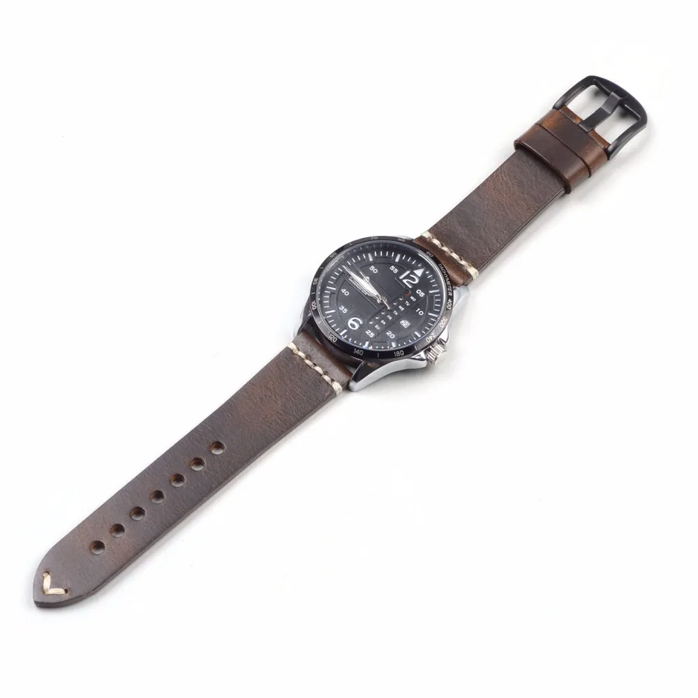 EACHE Classical Design Oil waxed Genuine Leather Watchband & Leather Watch Straps for Militarty Watch & More Colors&22mm 24mm
EACHE Classical Design Oil waxed Genuine Leather Watchband & Leather Watch Straps for Militarty Watch & More Colors&22mm 24mm