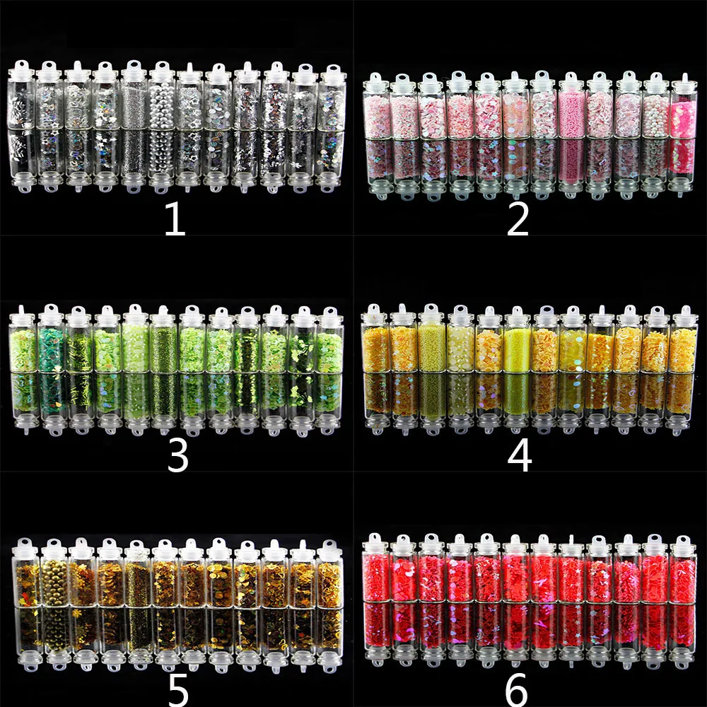 12 Bottles/Set Mix Shine Nail Glitter Powder For Nails Dust Powder Manicure Brillantini Tinsel Nail Art Decorations
12 Bottles/Set Mix Shine Nail Glitter Powder For Nails Dust Powder Manicure Brillantini Tinsel Nail Art Decorations