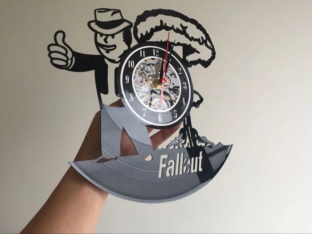 будильник Настенные часы Fallout виниловые настенные Art подарок номер Современный