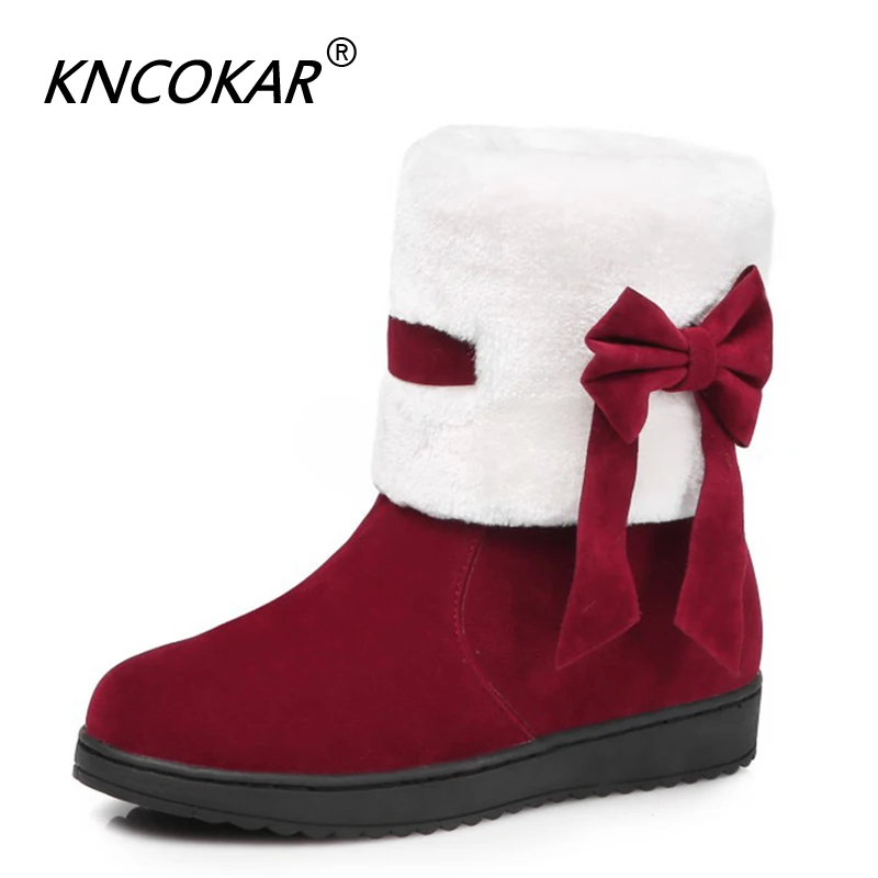KNCOKAR New Warm Winter Snow Boots Cotton Down Women's Ankle Boots Bowtie Platform Shoes Ladies Short Botas Big Size 31-40
KNCOKAR New Warm Winter Snow Boots Cotton Down Women's Ankle Boots Bowtie Platform Shoes Ladies Short Botas Big Size 31-40