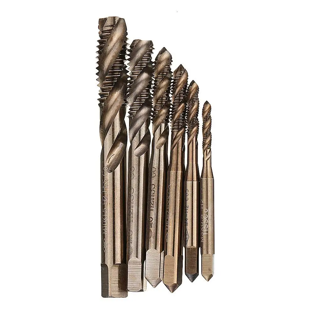 M3-M10 HSS Co M35 Machine Sprial Flutes Taps Metric Screw Tap Right Hand Thread Plug Tap Drill
M3-M10 HSS Co M35 Machine Sprial Flutes Taps Metric Screw Tap Right Hand Thread Plug Tap Drill