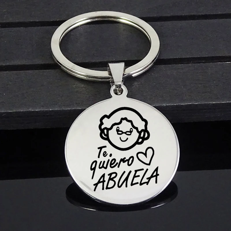 YGLCJ Stainless Steel Pendant Keychain Te Quiero ABUELA Send Grandma Grandma Spot Wholesale Stainless Steel Jewelry
YGLCJ Stainless Steel Pendant Keychain Te Quiero ABUELA Send Grandma Grandma Spot Wholesale Stainless Steel Jewelry