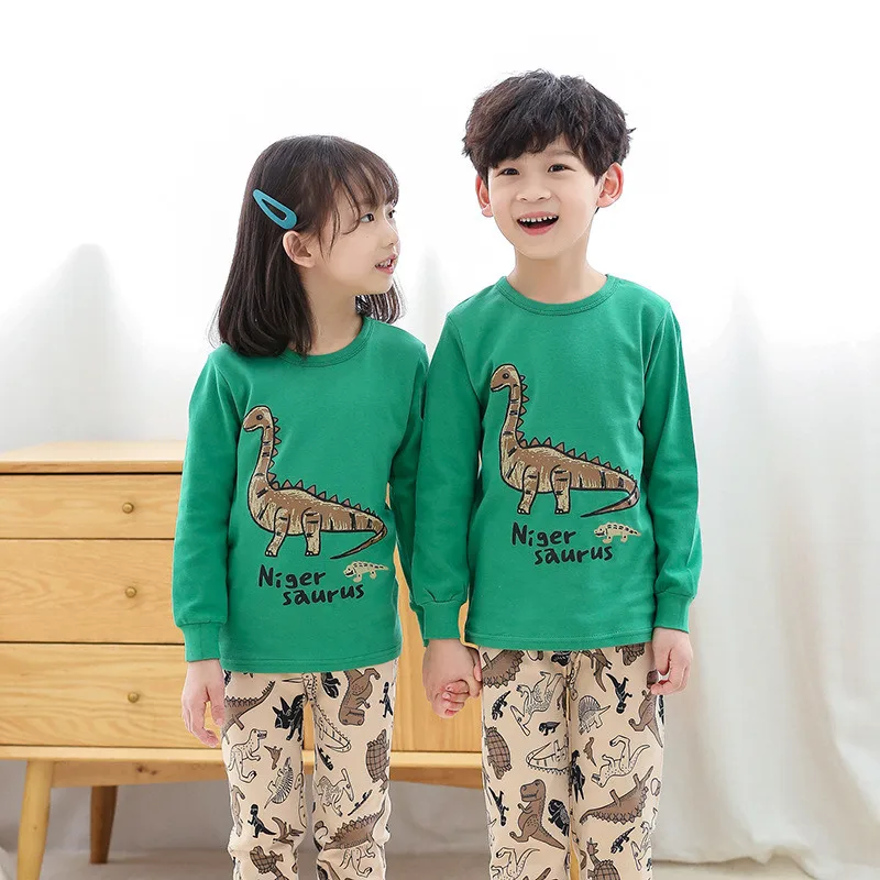 2019 Winter Cartoon Dinosaur Boys Long Sleeve Kids Pajamas Children's 100% Cotton Pajamas Night Suit Baby Girl Sleepwear Pyjamas
2019 Winter Cartoon Dinosaur Boys Long Sleeve Kids Pajamas Children's 100% Cotton Pajamas Night Suit Baby Girl Sleepwear Pyjamas