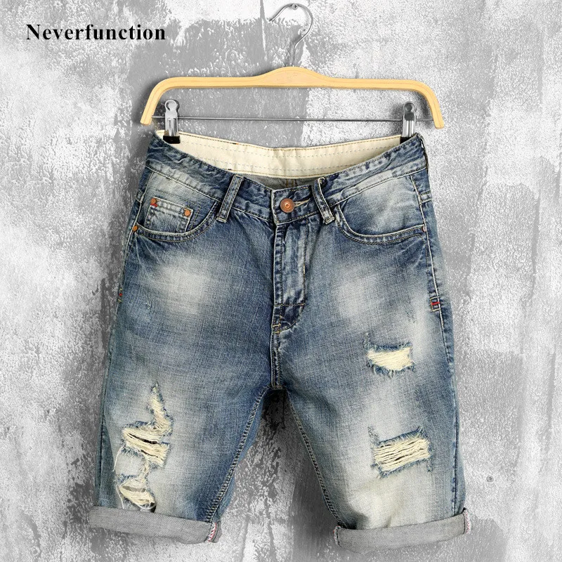 2019 New Men Fashion Retro wash Straight Ripped Jeans Short Streetwear Holes Casual Summer Bermuda Denim shorts Plus Size 38 40
2019 New Men Fashion Retro wash Straight Ripped Jeans Short Streetwear Holes Casual Summer Bermuda Denim shorts Plus Size 38 40