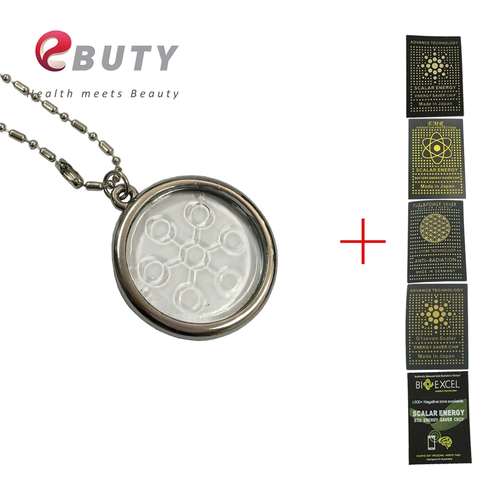 EBUTY BIO Glass Pendant Negative Ions Energy Jewelry with Card & Box Free Gift Anti-Radiation Stickers BIO EMR
EBUTY BIO Glass Pendant Negative Ions Energy Jewelry with Card & Box Free Gift Anti-Radiation Stickers BIO EMR