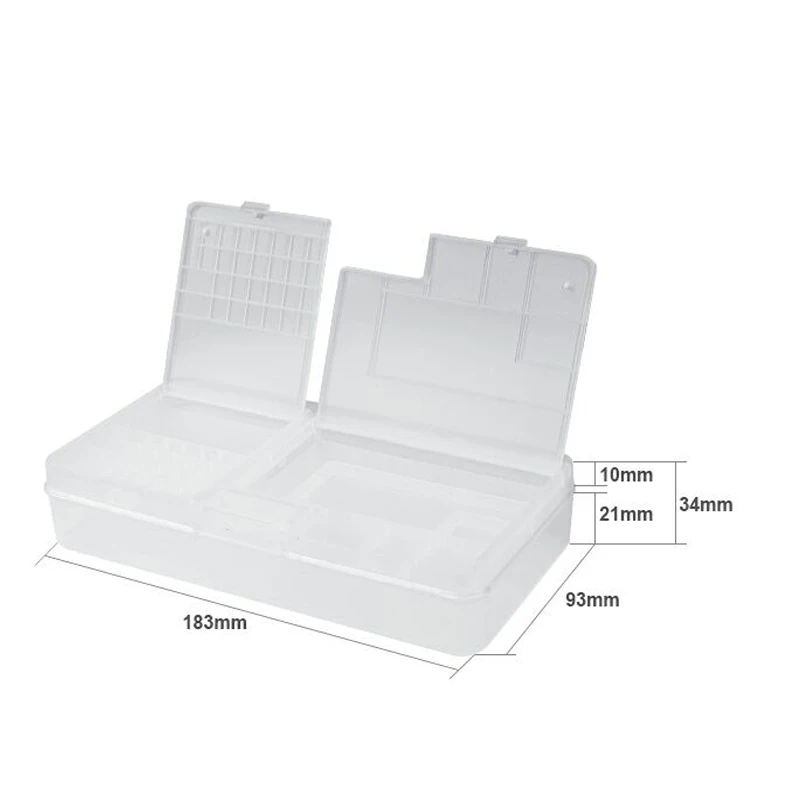 SS-001A Multi-function Storage Box Mobile Phone Repair Tool Box For LCD Screen Mainboard IC Parts Screws Storage
SS-001A Multi-function Storage Box Mobile Phone Repair Tool Box For LCD Screen Mainboard IC Parts Screws Storage