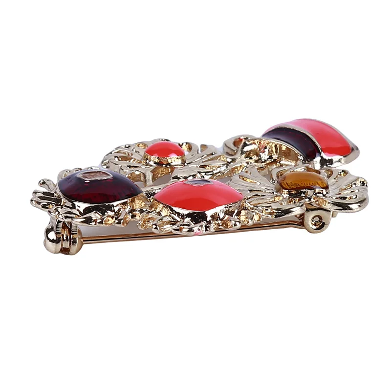 Fashion Alloy Flower Brooches For Women Girl Wedding Bouquet Corsage Summer Dress Decoration Jewelry Clothing Scarf Accessory |