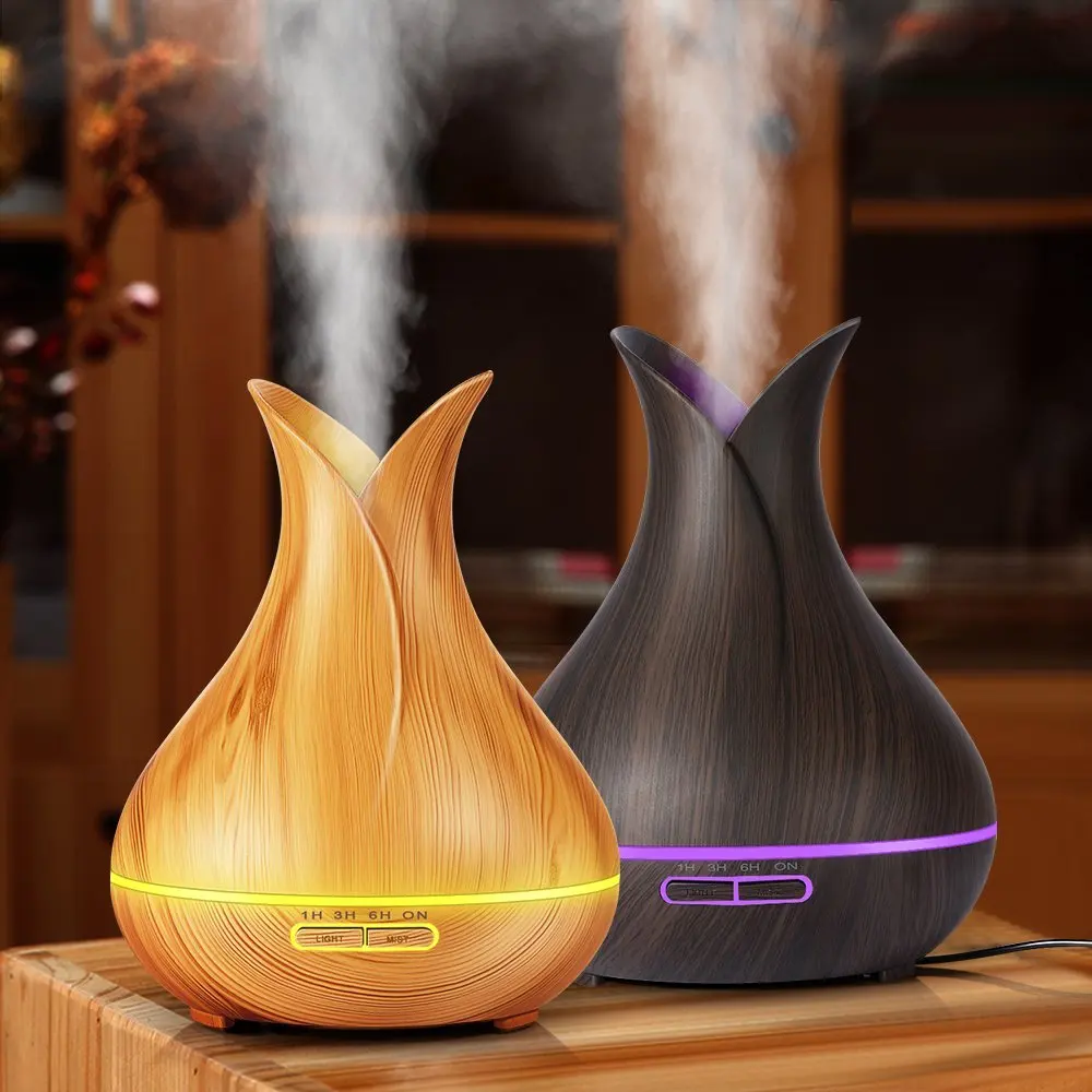 400ML Wood Grain Diffuser Aroma Essential Oil Diffuser Ultrasonic Humidifier 7 Color Changing LED Lights for Office Home
400ML Wood Grain Diffuser Aroma Essential Oil Diffuser Ultrasonic Humidifier 7 Color Changing LED Lights for Office Home
