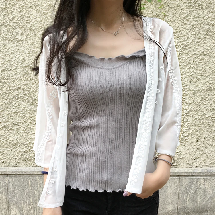 Women Summer Kimono Cardigan Sun Blouse Shirt 2019 Beach Lace Chiffon Cover Ups Sunscreen Sunproof Outwear Three Quarter Sleeve
Women Summer Kimono Cardigan Sun Blouse Shirt 2019 Beach Lace Chiffon Cover Ups Sunscreen Sunproof Outwear Three Quarter Sleeve