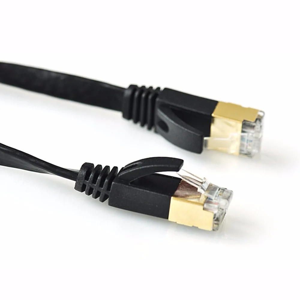 Плоский сетевой Ethernet-кабель RJ45 600 МГц 1/2/3/5/10/15/20/30 м ноутбук |