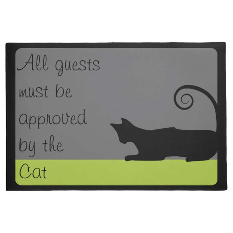 All Guests Must Be Approved By Cat Doormat Home Decoration Entry Non-slip Door Mat Rubber Washable Floor Home
All Guests Must Be Approved By Cat Doormat Home Decoration Entry Non-slip Door Mat Rubber Washable Floor Home
