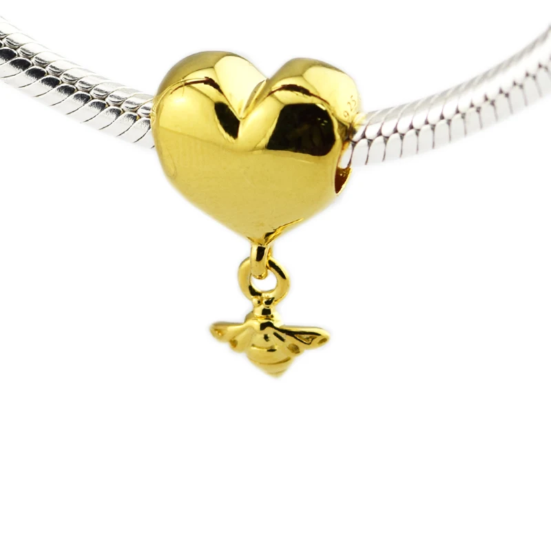 Heart & Bee Charm sterling silver jewelry Fit Original Bracelet & Necklace Beads for women DIY Fashion Jewelry
Heart & Bee Charm sterling silver jewelry Fit Original Bracelet & Necklace Beads for women DIY Fashion Jewelry