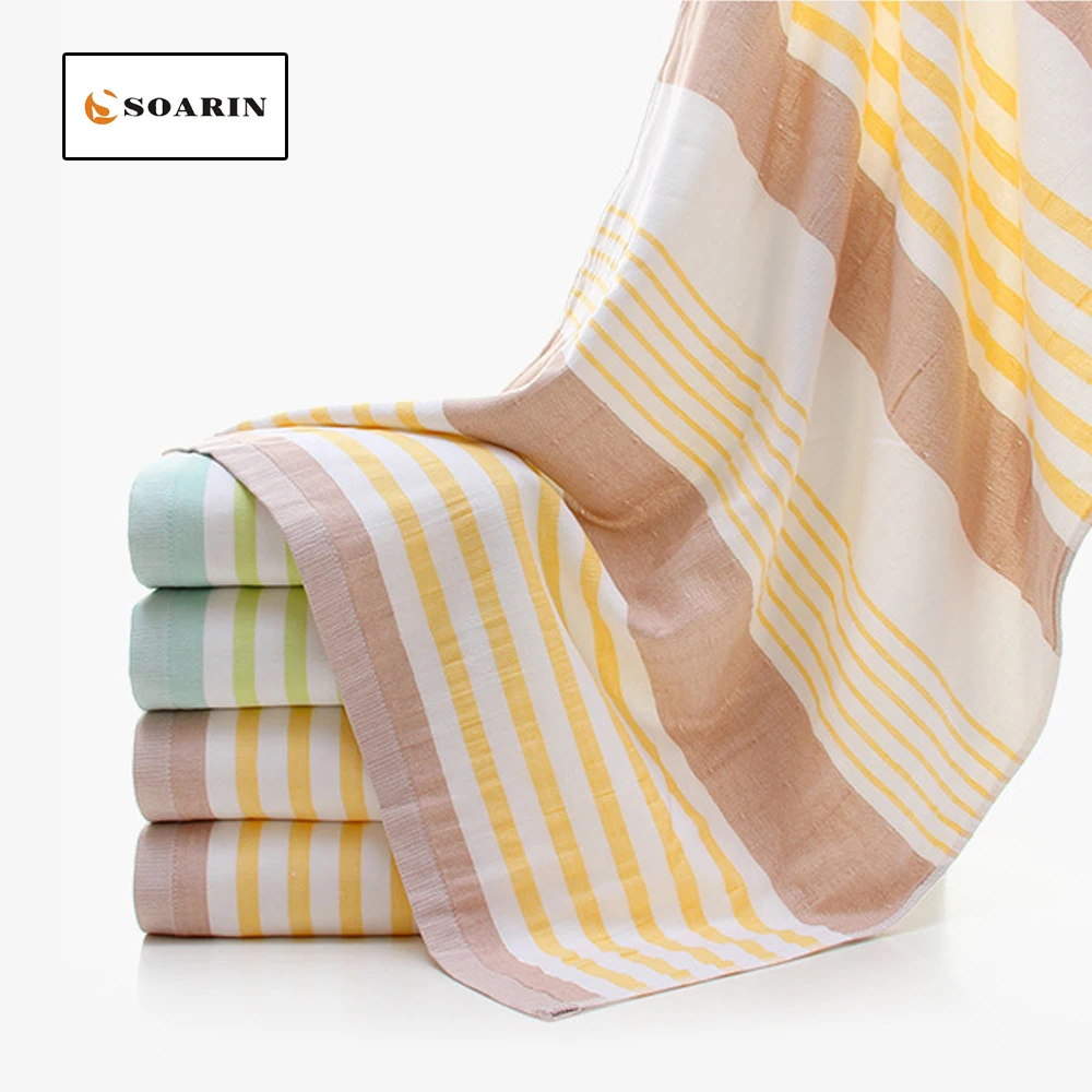SOARIN Stripe Cotton Bath Towels For Adults Gauze Cotton Towels Home Soft Absorvente Towels Summer Beach Towel Toallas Playa
SOARIN Stripe Cotton Bath Towels For Adults Gauze Cotton Towels Home Soft Absorvente Towels Summer Beach Towel Toallas Playa