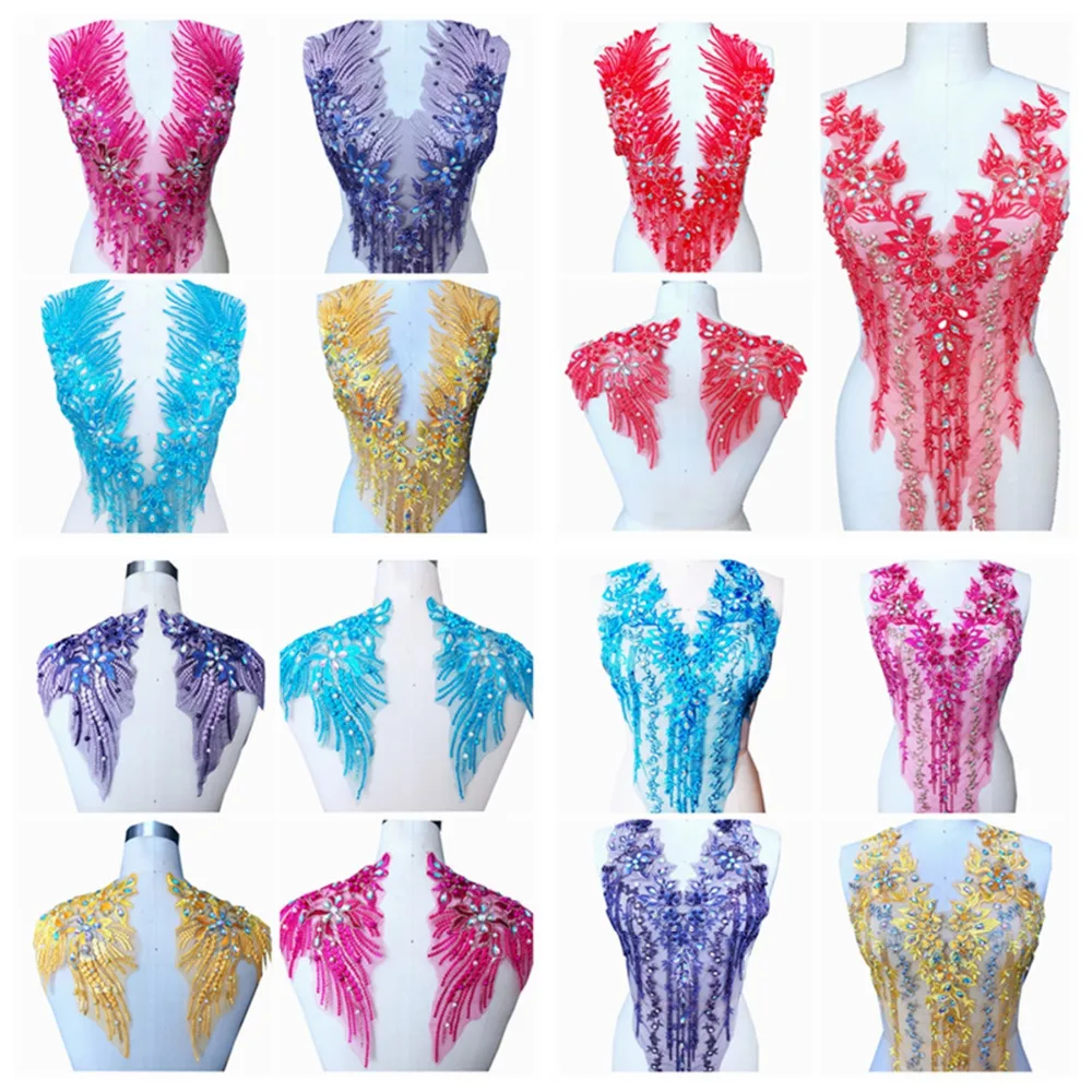 7 colour 3 kinds of style embroidery lace applique with beads rhinestones trim patches DRESS ACCESSORY
7 colour 3 kinds of style embroidery lace applique with beads rhinestones trim patches DRESS ACCESSORY