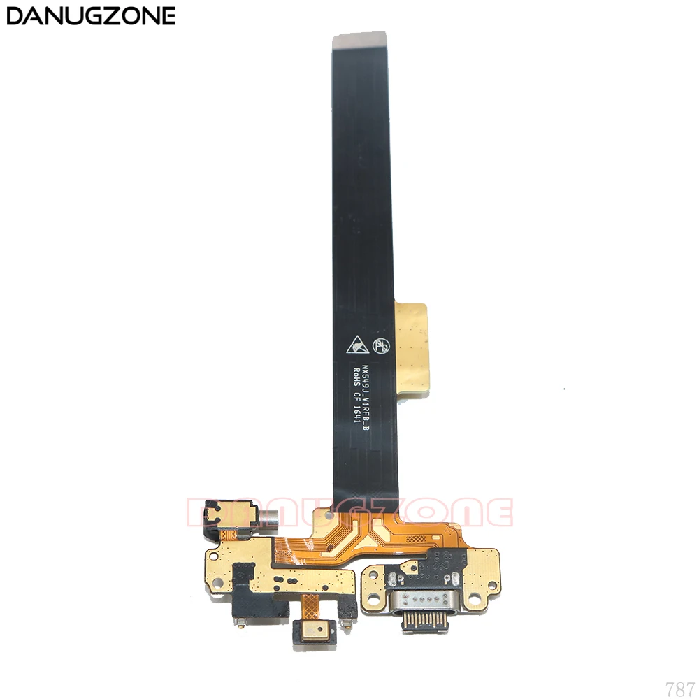 

USB Charging Port Dock Plug Jack Connector Charge Board With Microphone + Vibrator Flex Cable For ZTE Nubia Z11 mini S NX549j