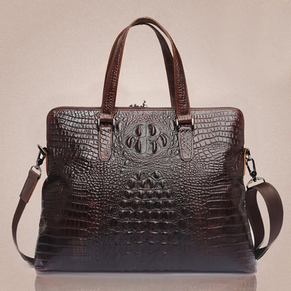 Real Genuine Leather Men Business Tote Handbag Vintage Crocodile Pattern Laptop Briefcase Oil Wax Cowhide Messenger Shoulder Bag
Real Genuine Leather Men Business Tote Handbag Vintage Crocodile Pattern Laptop Briefcase Oil Wax Cowhide Messenger Shoulder Bag